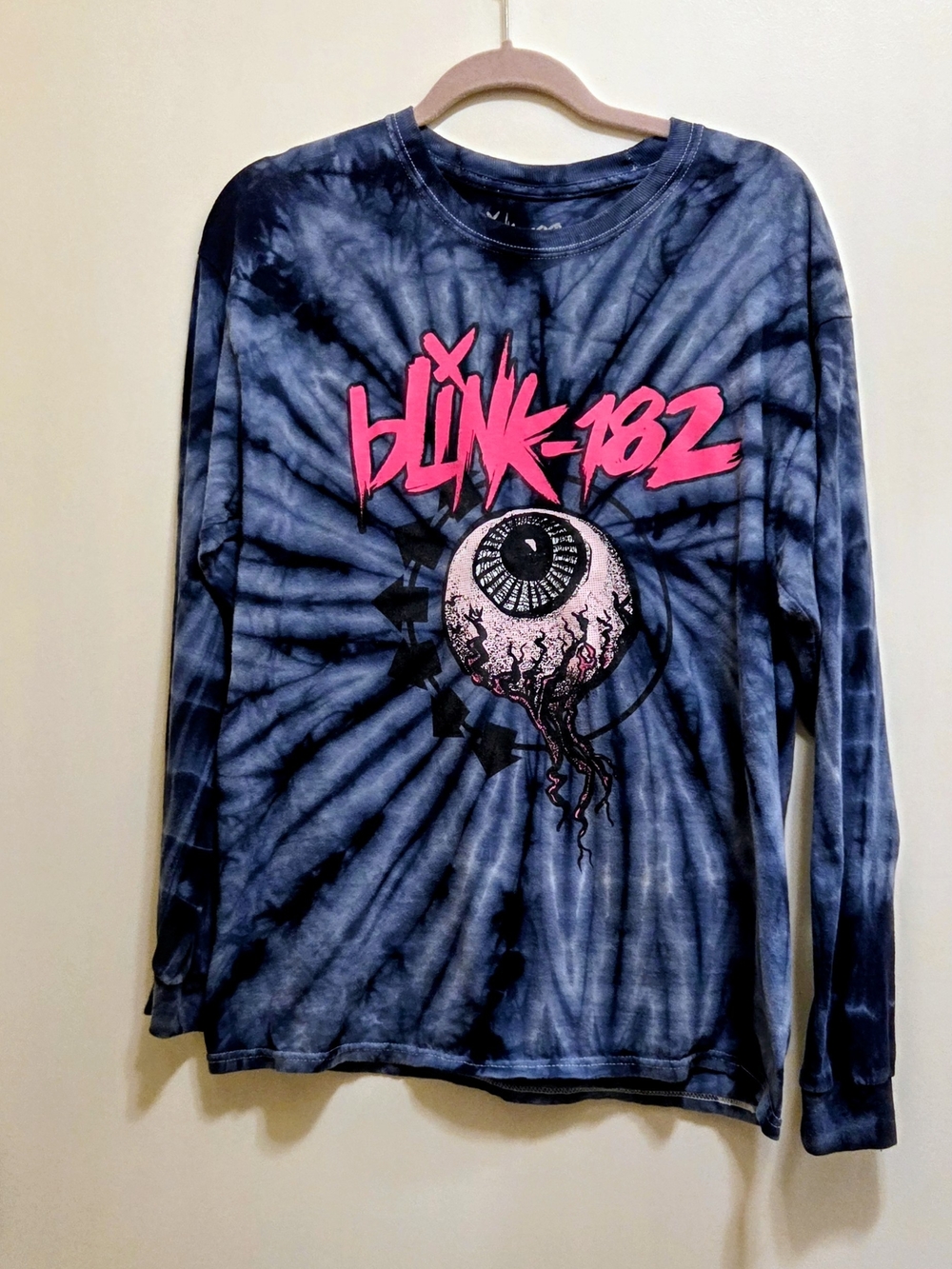 Blink 182 Eyeball Tie Dye Band Shirt, Unisex L